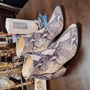 Steve Madden Jillian Reptile print booties